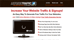 Desktop Screenshot of justgoodtraffic.com